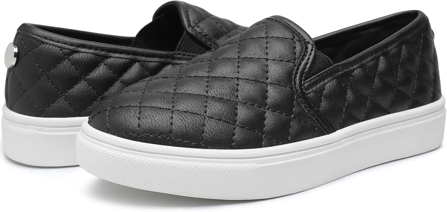 Sneakers for Girls Slip On Shoes Little/Big Kid Comfort Low Top Fashion Tennis/Walking Casual Sneakers for Kids