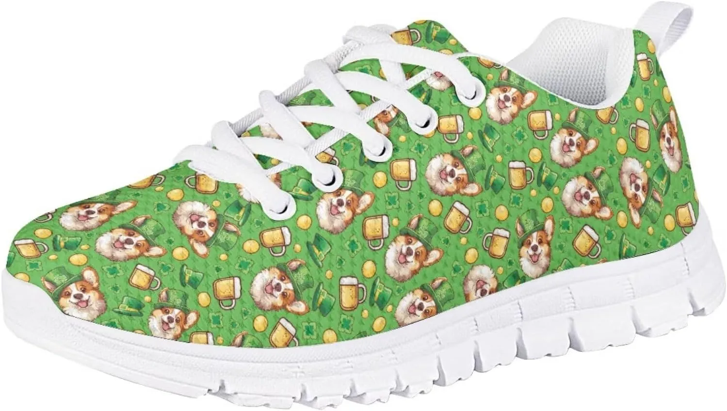 St.Patrick's Day Themed Sport Sneakers for Boys Girls Kids Casual Active Shoes for School
