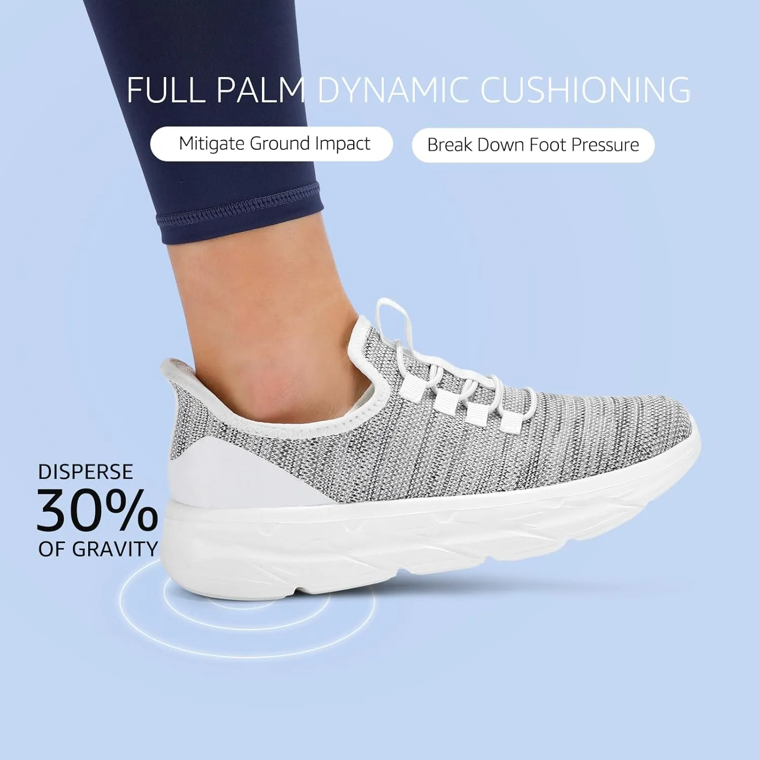 STQ Slip On Walking Shoes Women Orthopedic Sneakers Lightweight Ladies Arch Support Pregnancy Maternity Tennis Shoes for Plantar Fasciitis Relief