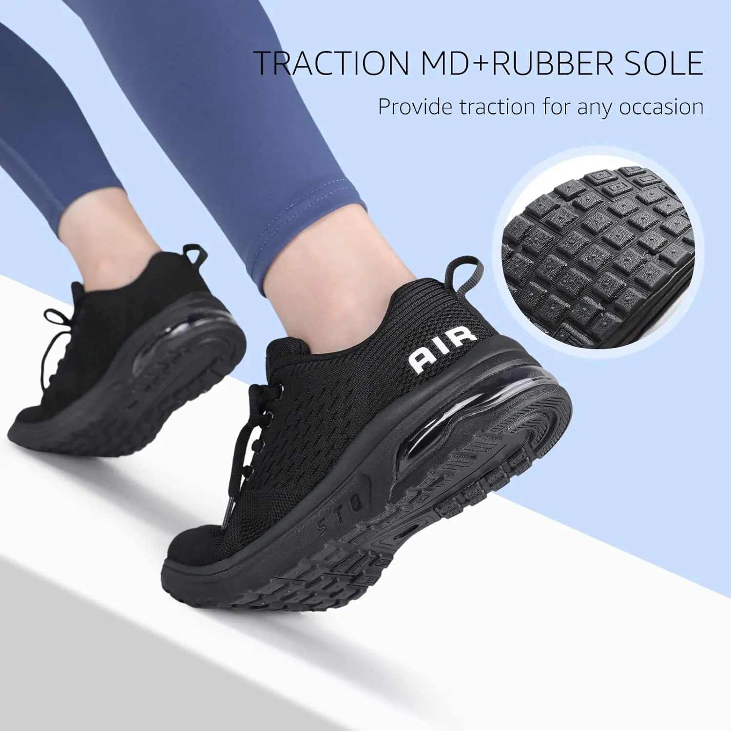 STQ Women's Running Shoes Lightweight Non Slip Walking Tennis Shoes Athletic Workout Gym Cross Training Sneakers