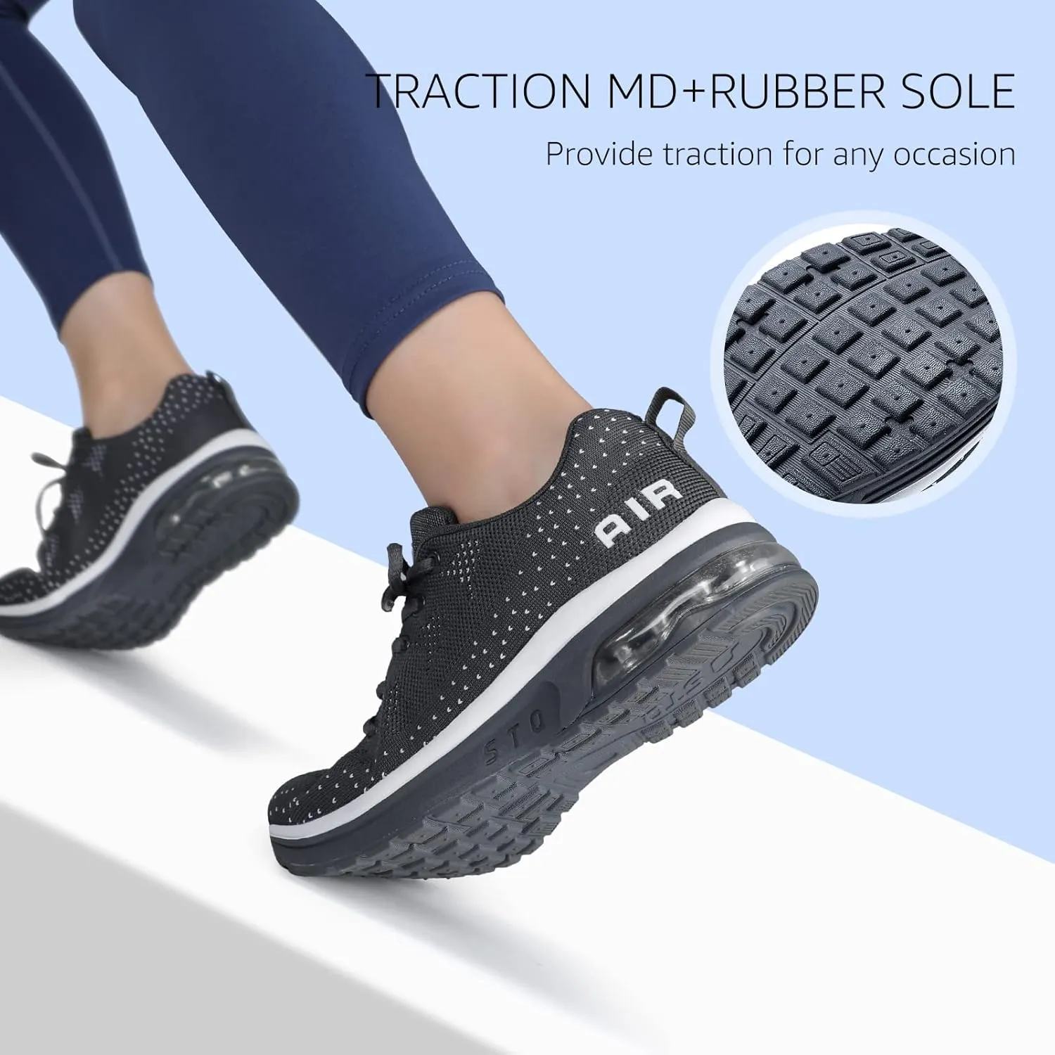 STQ Women's Running Shoes Lightweight Non Slip Walking Tennis Shoes Athletic Workout Gym Cross Training Sneakers