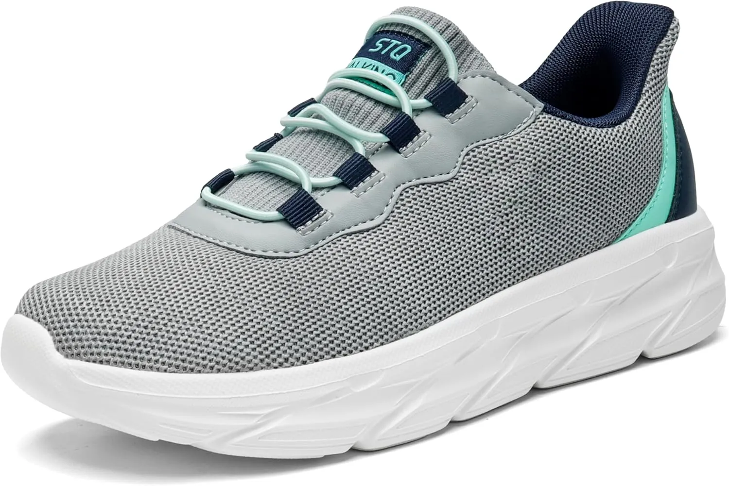 STQ Women's Slip On Walking Shoes Active Cushion Comfortable Tennis Breathable Non Slip Athletic Gym Workout Cross Training Sneakers