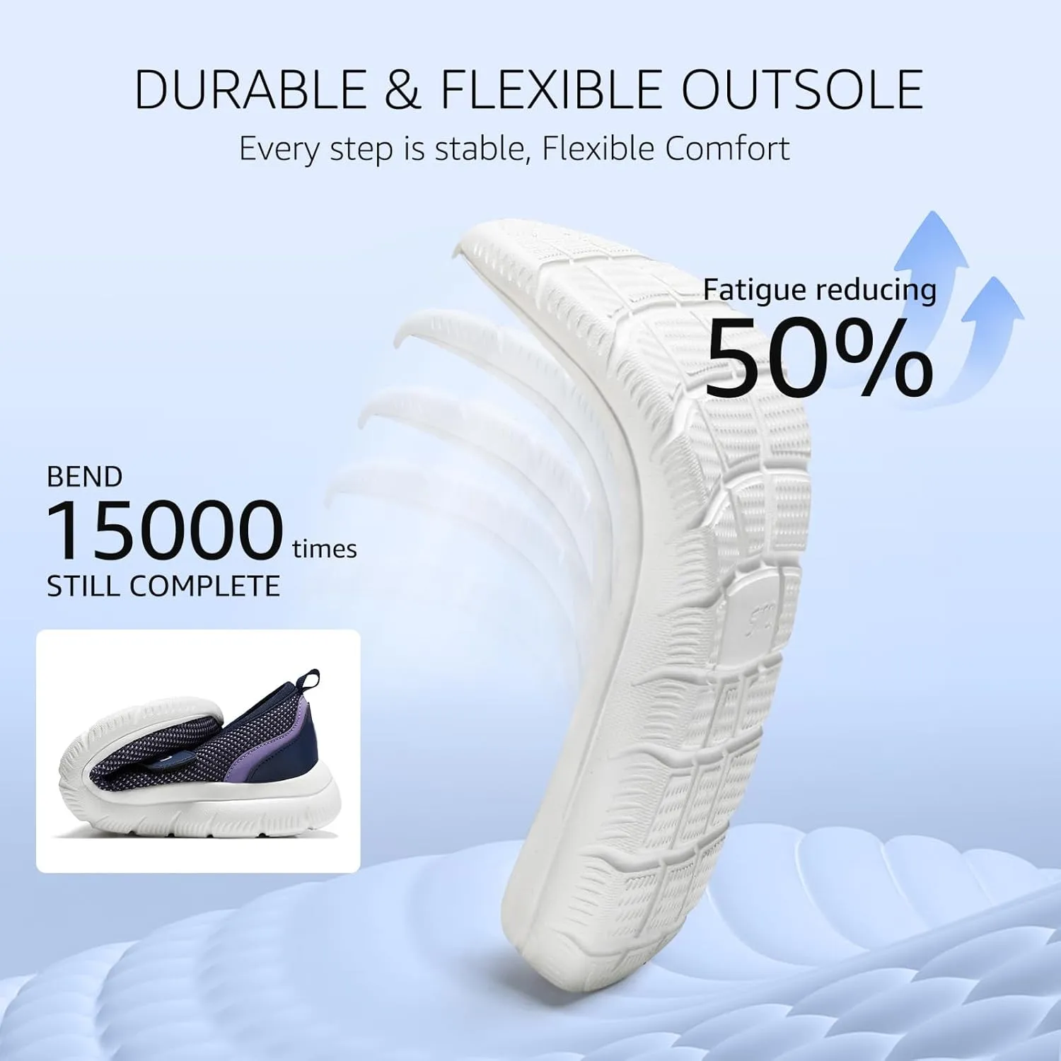 STQ Womens Walking Shoes Orthopedic Shoes Adjustable Non Slip Mary Jane Shoes