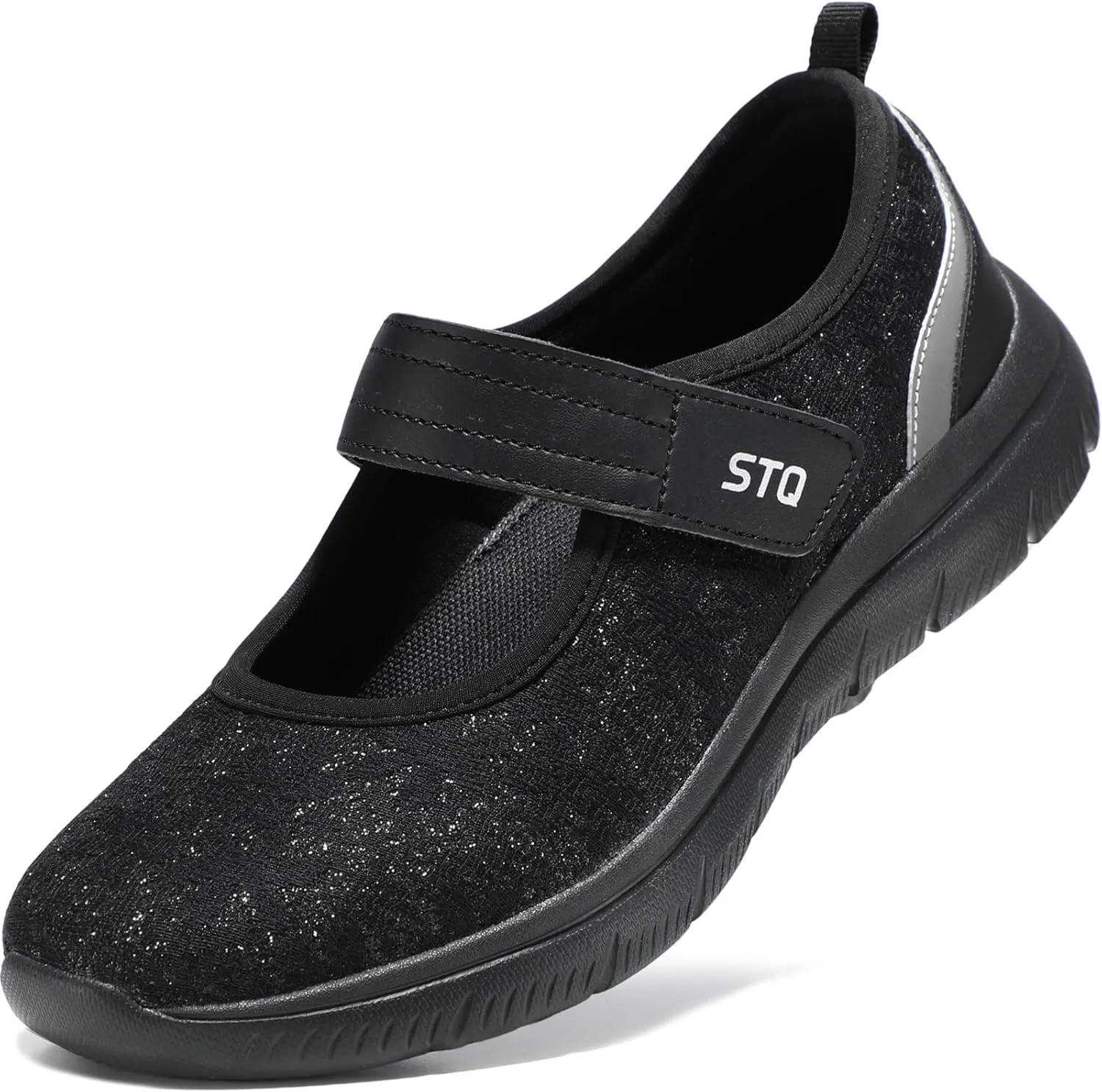 STQ Womens Walking Shoes Orthopedic Shoes Adjustable Non Slip Mary Jane Shoes