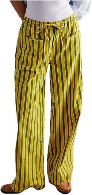 Striped Lounge Pants Womens Gingham Plaid Pajamas Pj Pants Y2k Drawstring Wide Leg Checkered Palazzo Pants Trousers