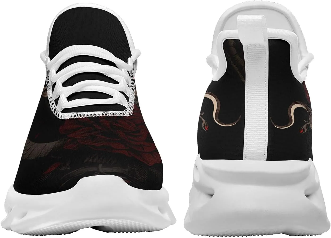 Stylish Snake Sneakers for Men Women Fashion Chinese Year Shoes Lightweight Breathable Athletic Running Sports Shoes