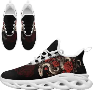 Stylish Snake Sneakers for Men Women Fashion Chinese Year Shoes Lightweight Breathable Athletic Running Sports Shoes