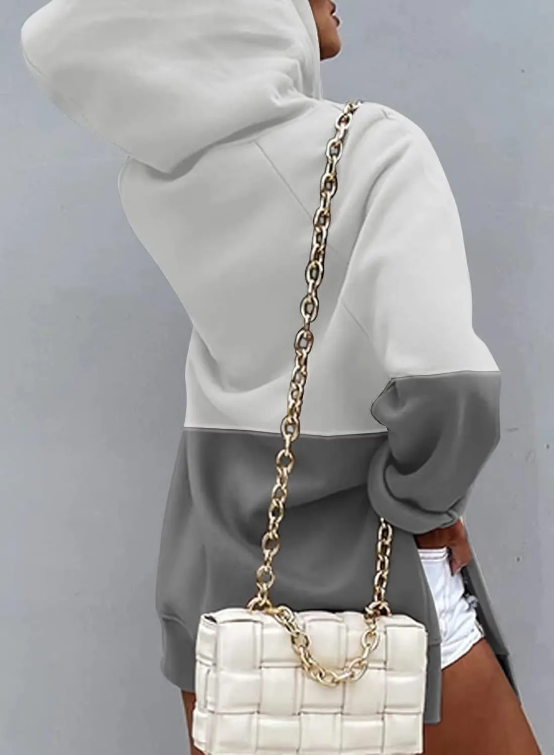 Syellowafter Women Oversized Hoodie Dress Pullover Winter Kangaroo Pocket Sweatshirt Fall Tops Casual Loungewear