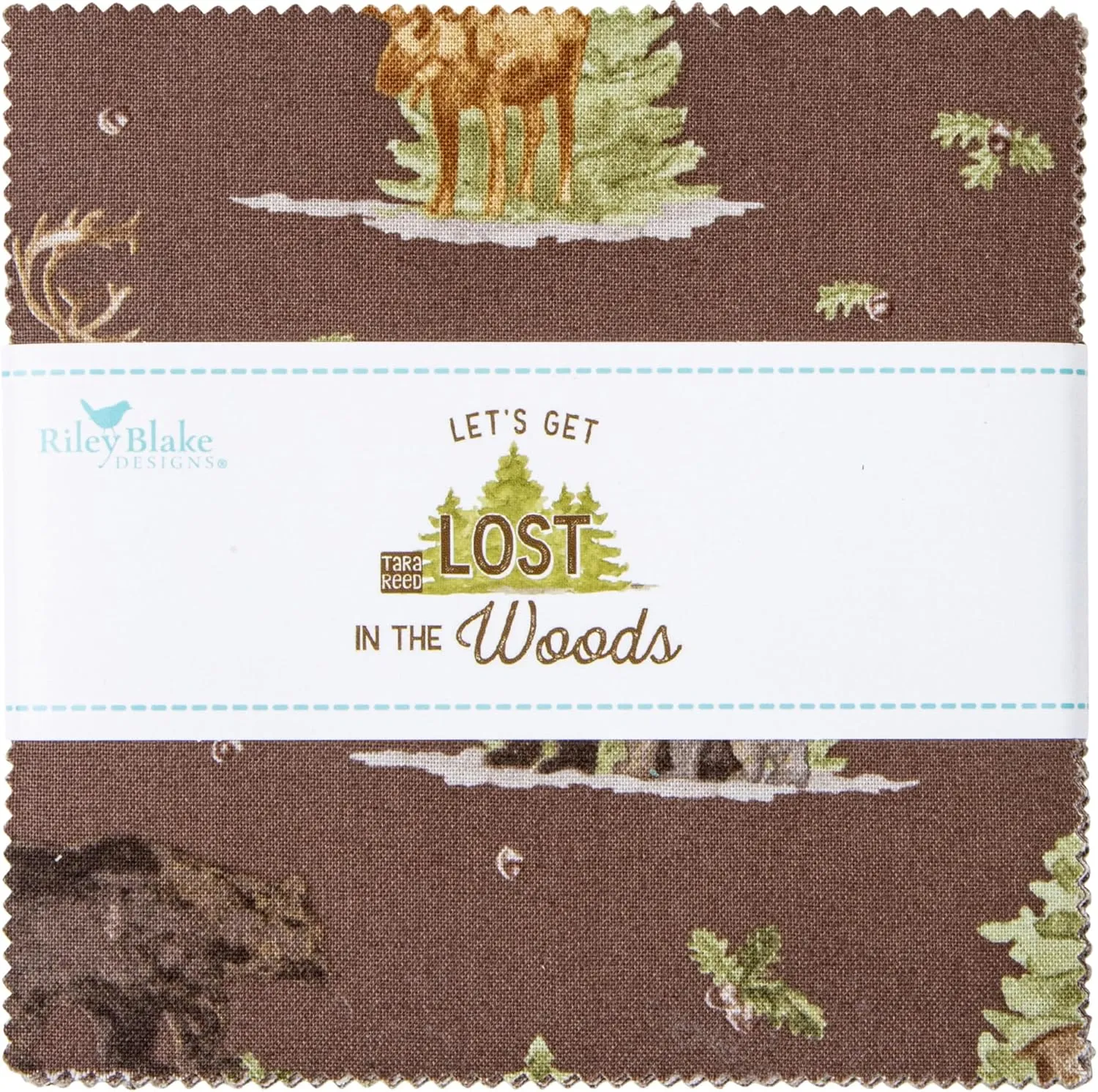 Tara Reed Let's Get Lost in The Woods 5" Stacker 42 5-inch Squares Charm Pack Riley Blake 5-15120-42