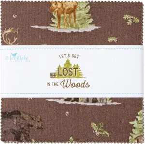 Tara Reed Let's Get Lost in The Woods 5" Stacker 42 5-inch Squares Charm Pack Riley Blake 5-15120-42