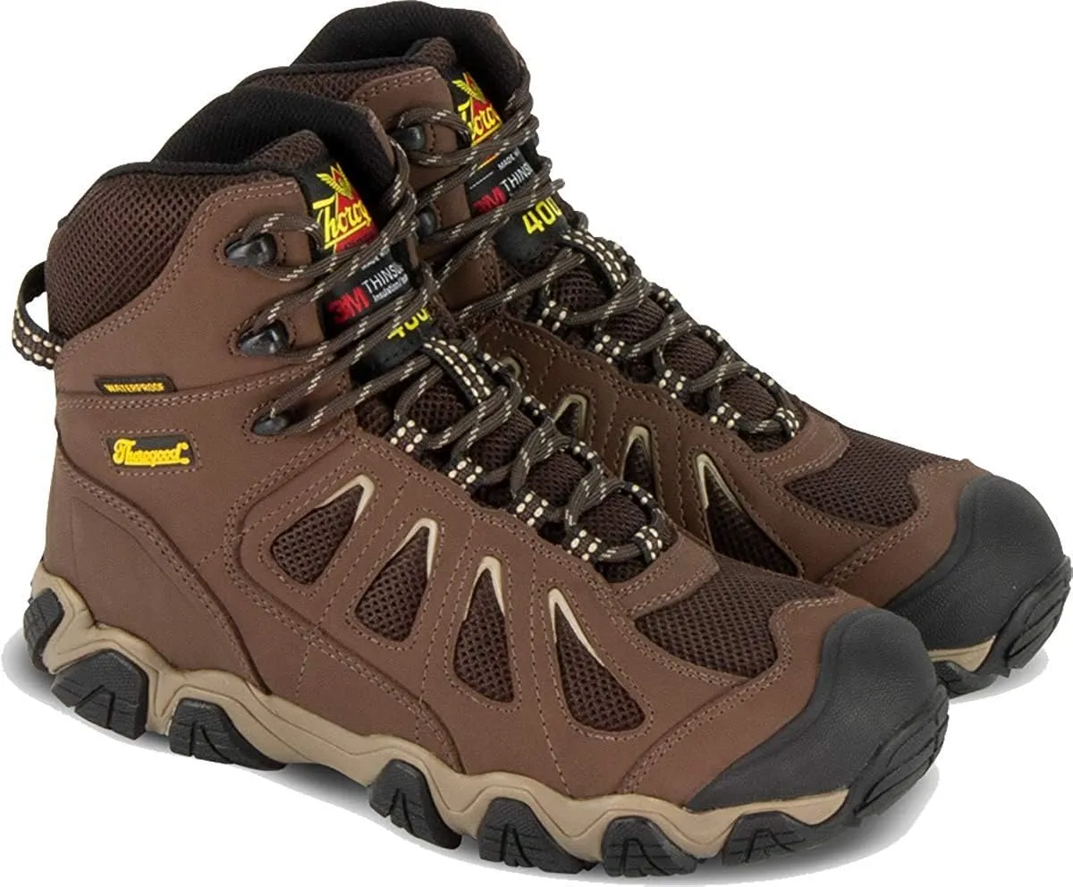 Thorogood Crosstrex 6” Insulated Waterproof Hiking Boots for Men - Breathable Premium Leather and Mesh with Comfort Insole and Athletic Traction Outsole; ASTM Rated