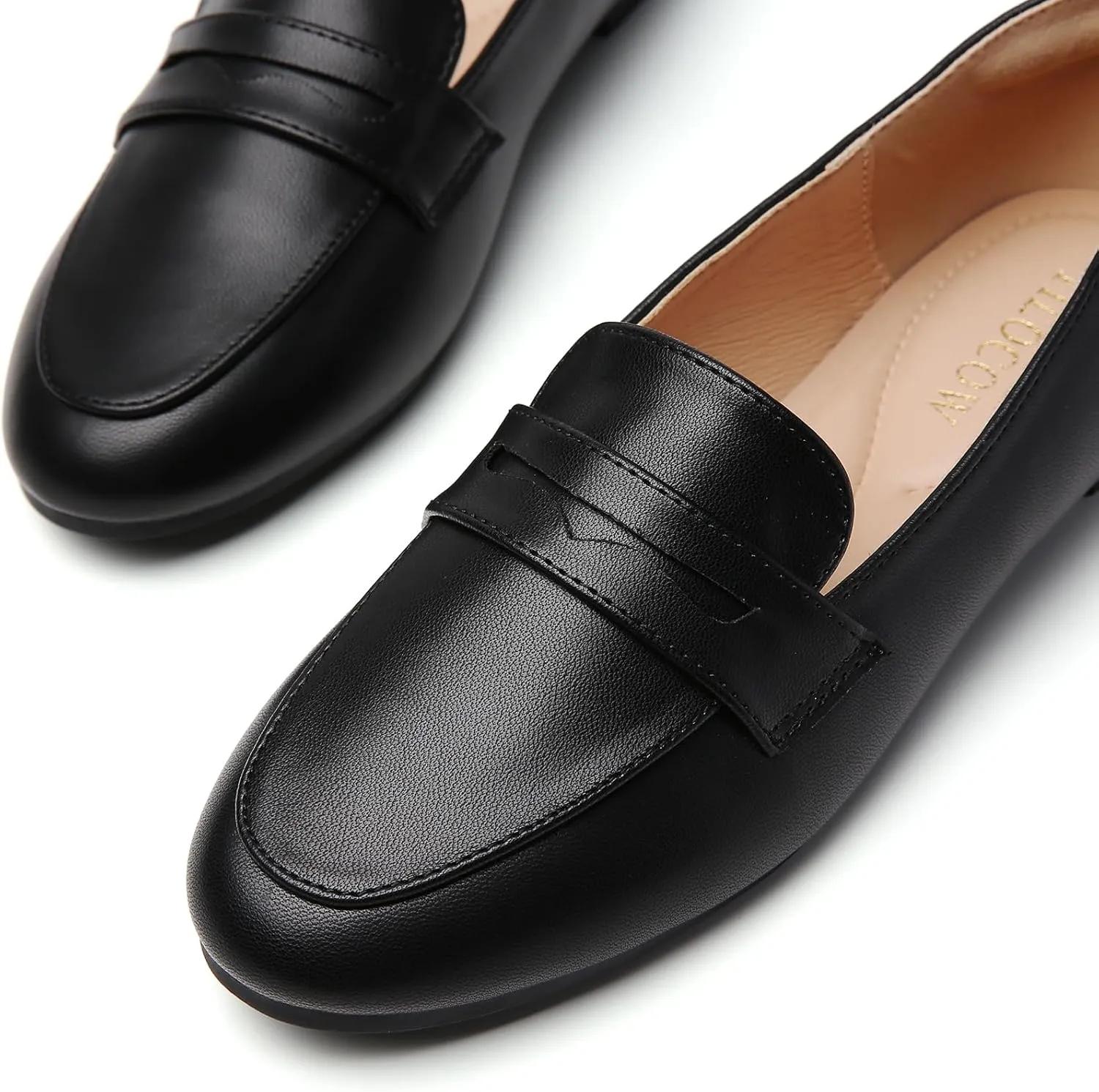 Tilocow Women's Loafers Penny Loafers for Women Comfortable Round Toe Flats Fashion Work Dressy Shoes