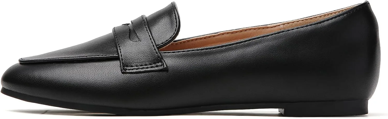Tilocow Women's Loafers Penny Loafers for Women Comfortable Round Toe Flats Fashion Work Dressy Shoes