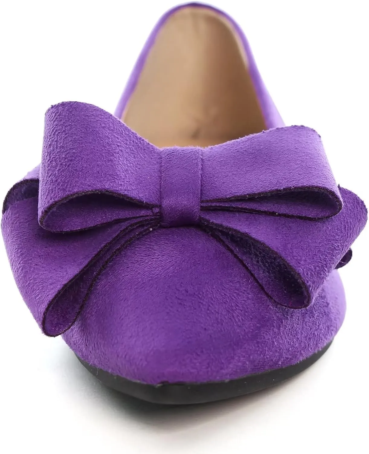 TN TANGNEST Women Fashion Bowknot Flats Comfort Pointed Toe Dress Shoes