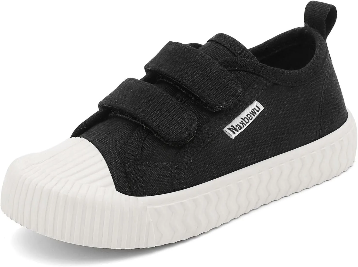 Toddler Boys & Girls Sneaker Adjustable Slip On Canvas Hook and Loops Walking Shoes,Size 5-12