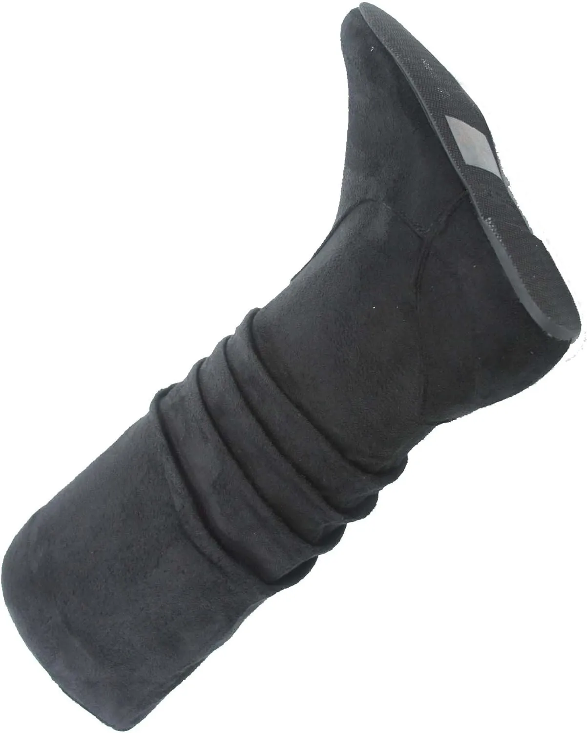 TOP Moda Data-1 Women's Shoes Cute & Comfort Round Toe Flat Heel Slouchy Mid Calf Boot