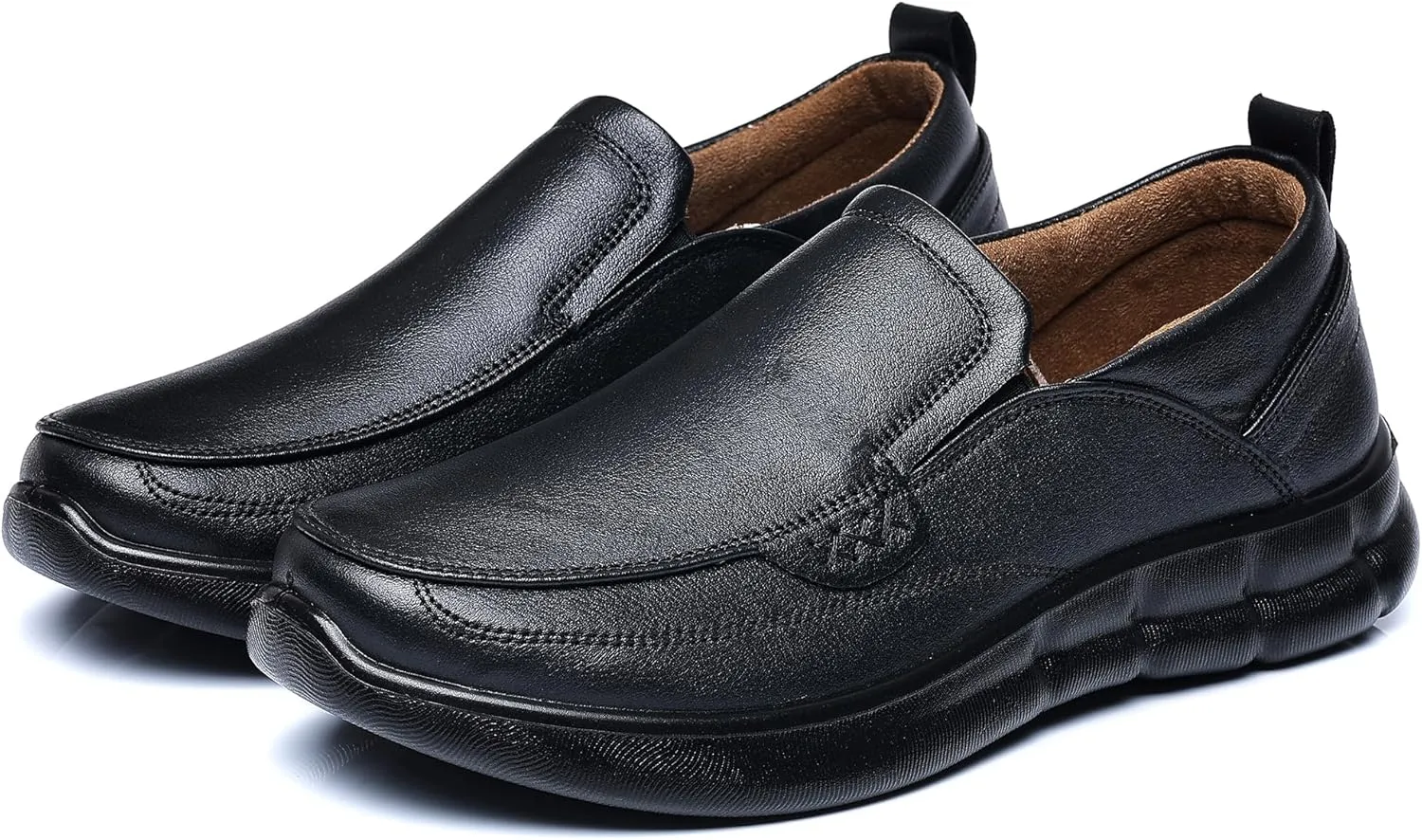 Trsorini Mens Slip-on Casual Loafers Shoes Classic Bussiness Lightweight Soft Shoes Office Comfortable for Male