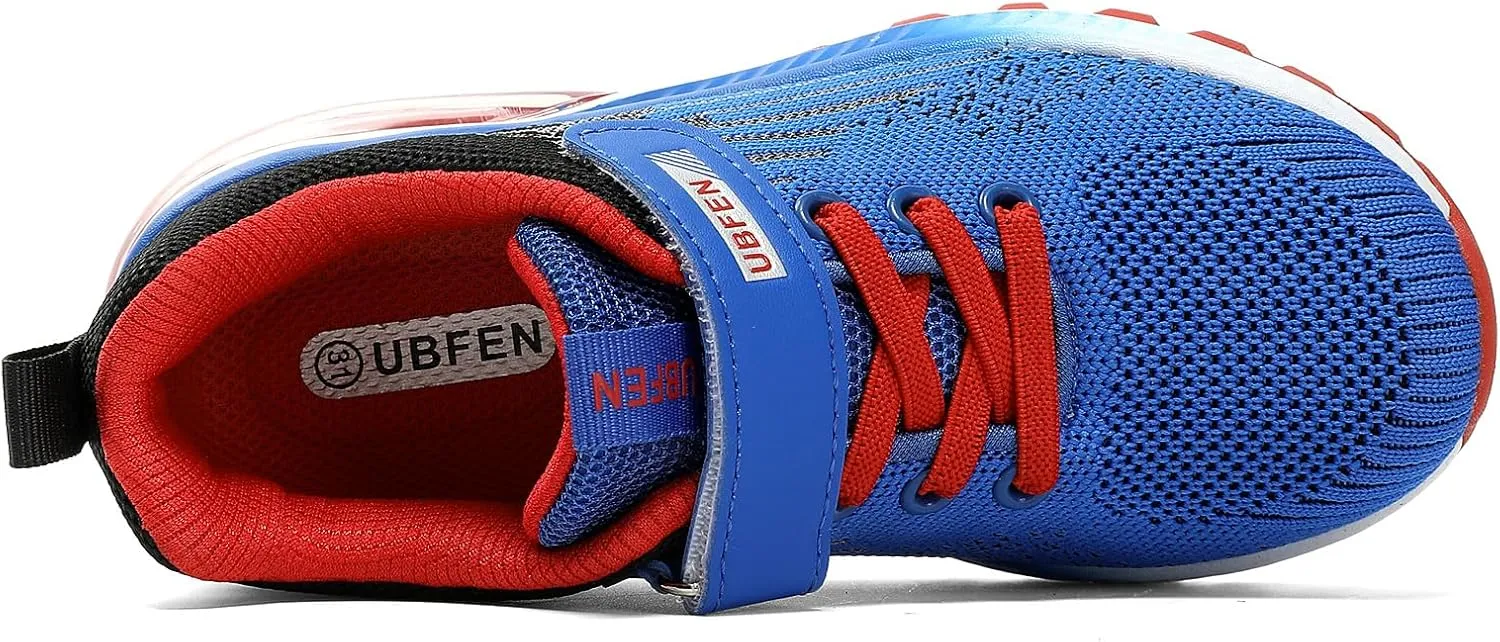 UBFEN Kids Sneakers Boys Girls Tennis Shoes for Running Athletic Walking Gym Sports Lightweight Breathable