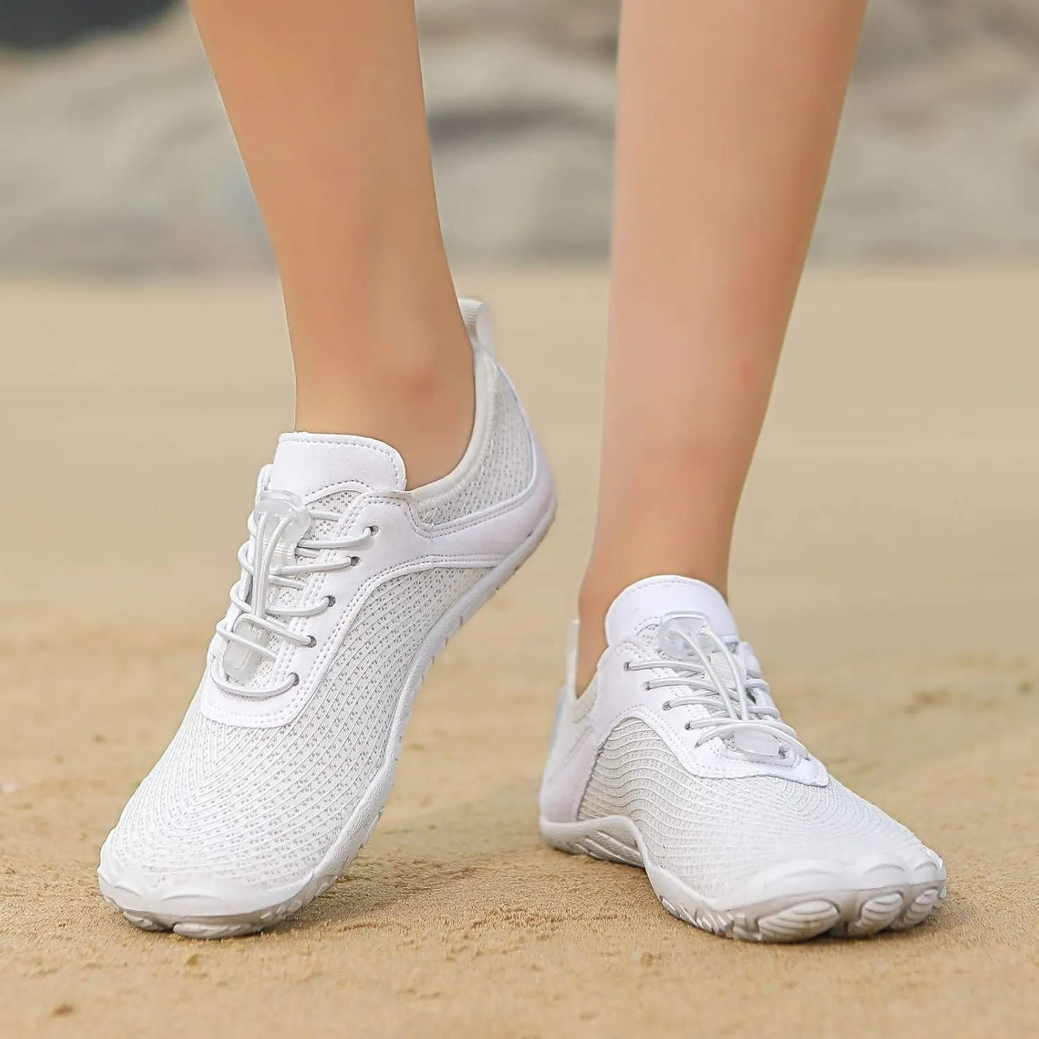 Unisex Lightweight Barefoot Shoes Anti-Slip Quick-Drying Outdoor Sport Pro Wide Toe Box Sneakers Walking Athletic Gym Workout Running Shoe Hiking Non-Slip Unisex Width Sneaker