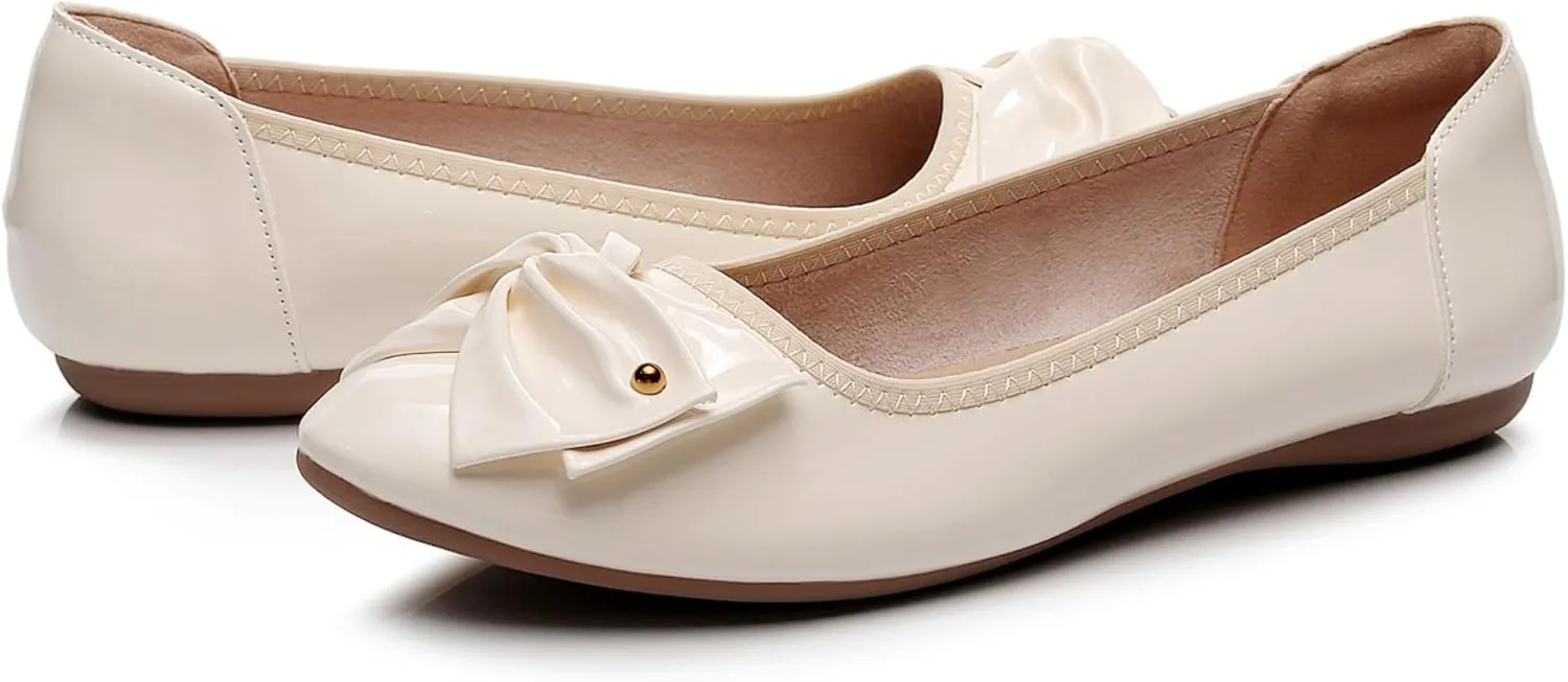 VenusCelia Women's Bows Dance Flats Shoes