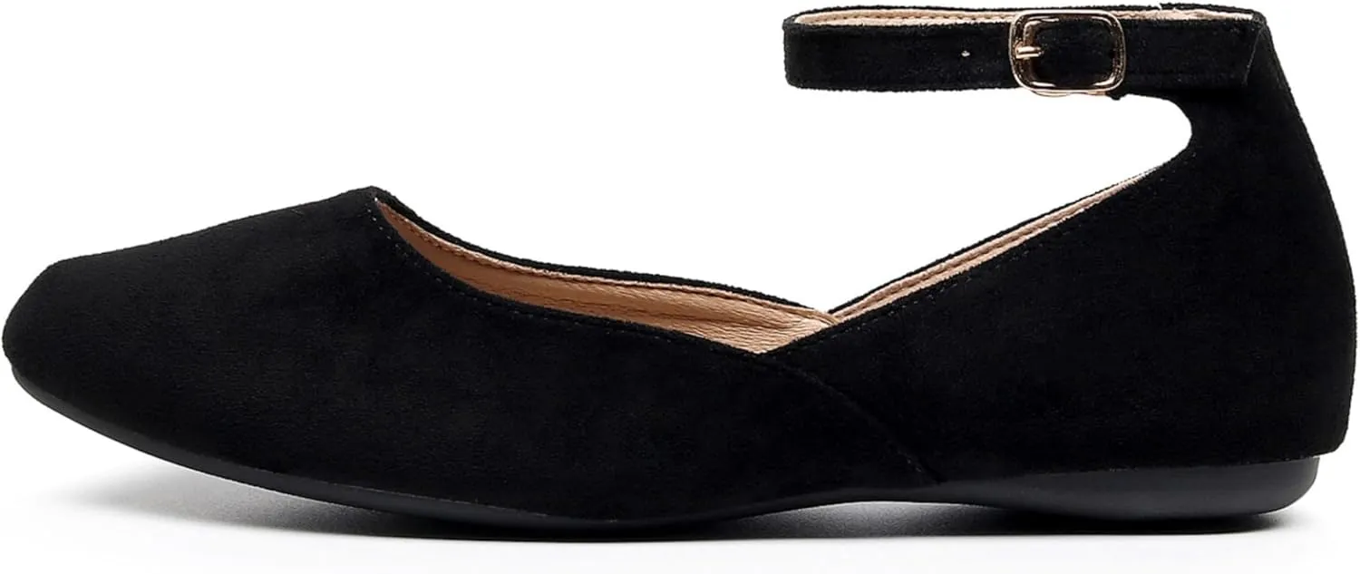 VenusCelia Women's Serenity Strap Flats Shoe