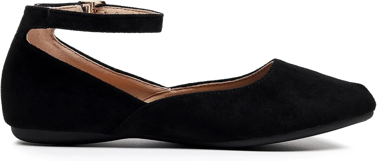 VenusCelia Women's Serenity Strap Flats Shoe