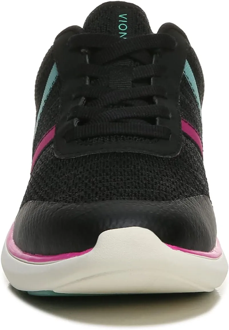 Vionic Women's Vortex Jolisa Lace Up Knit Athletic Shoes - Ladies Supportive Walking Sneakers That Include Three-Zone Comfort with Orthotic Insole Arch Support, Medium and Wide Fit Sizes 5-12