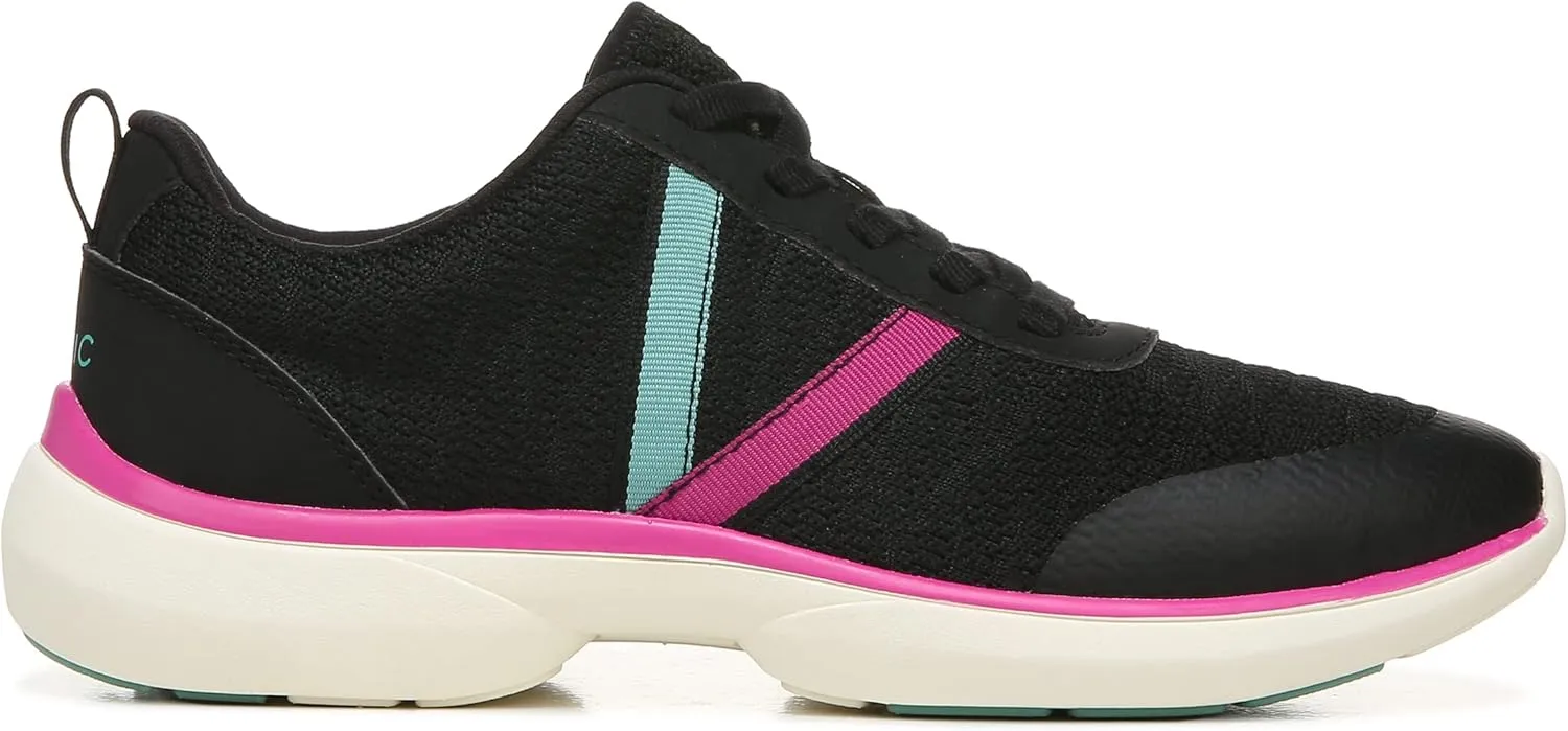 Vionic Women's Vortex Jolisa Lace Up Knit Athletic Shoes - Ladies Supportive Walking Sneakers That Include Three-Zone Comfort with Orthotic Insole Arch Support, Medium and Wide Fit Sizes 5-12
