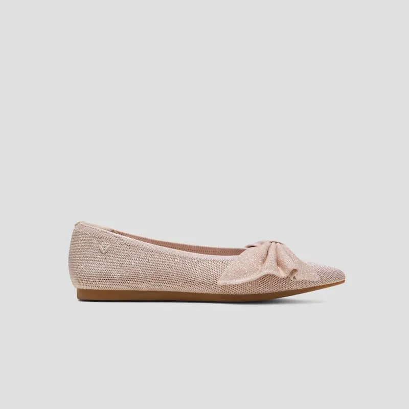 VIVAIA Azura Pointed-Toe Bow Women Casual Flats Slip on Comfortable Shoes