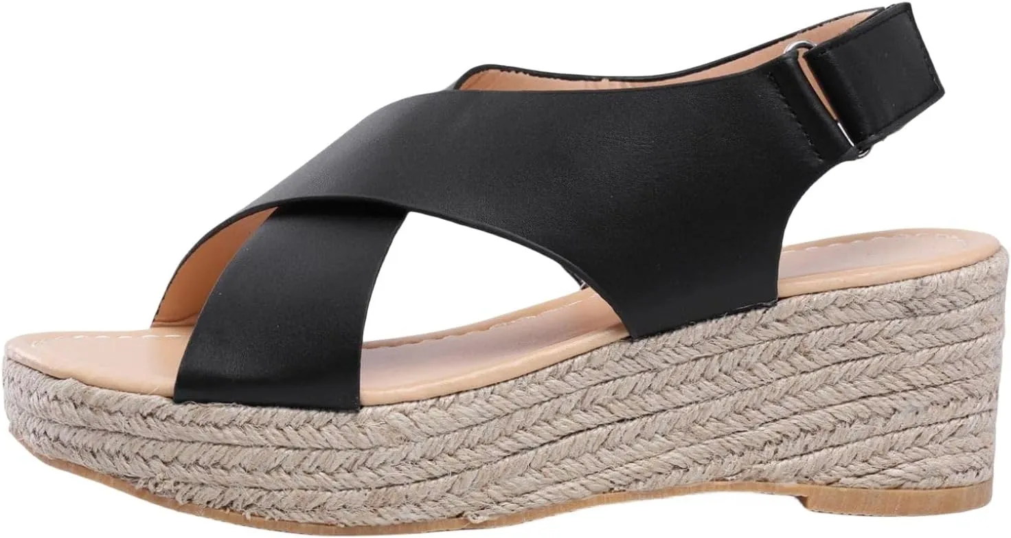 Wedge Sandals for Women Platform Wedges Sandals Orthopedic Sandal Open Toe Buckle Slingback Cross Band Slip-on High Heels Sandal with Back Strap 2025
