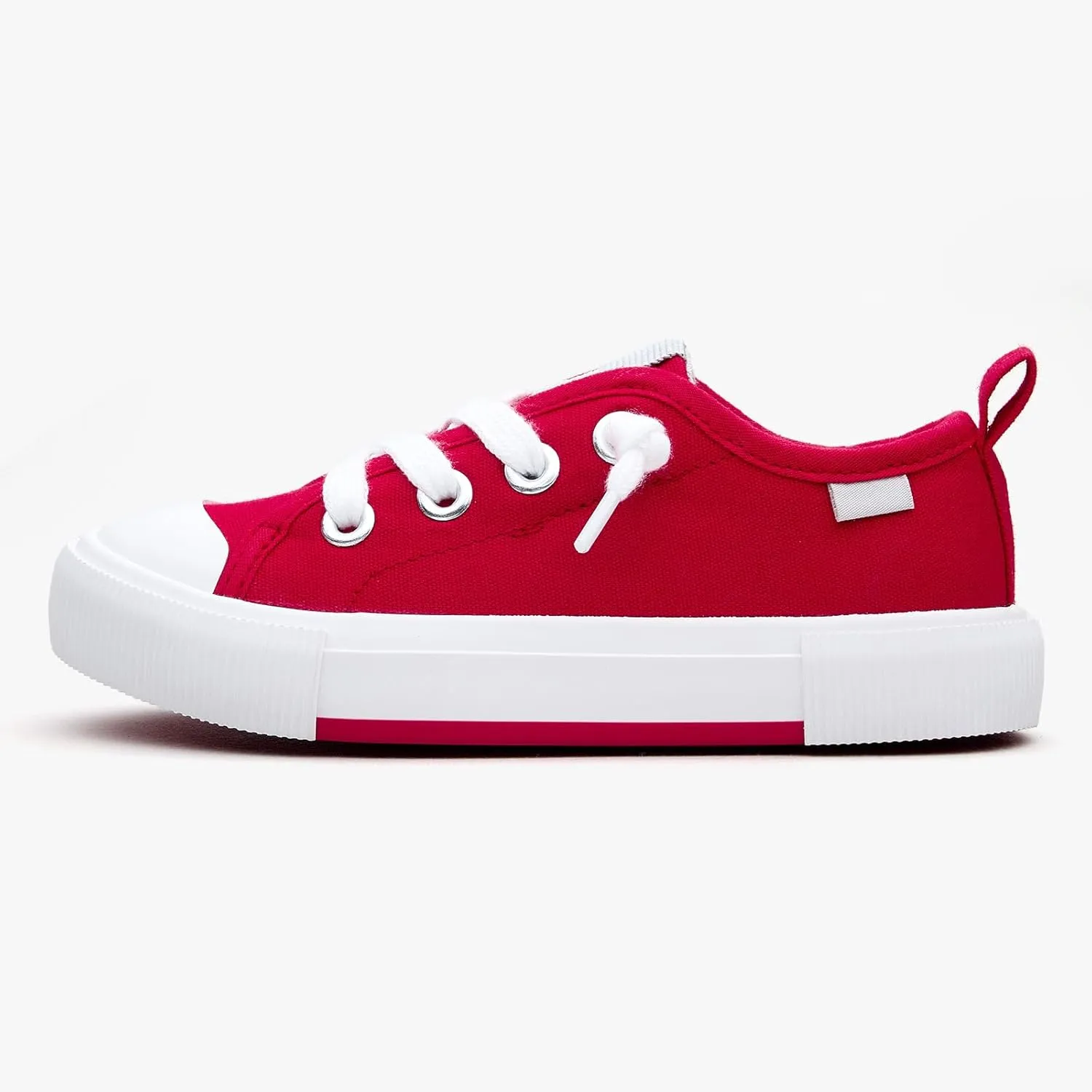 Weestep Kids' Cotton Slip-On Canvas Sneakers - Fashion Casual Shoes with Optional Laces for Girls, Boys, Toddler and Little Kid