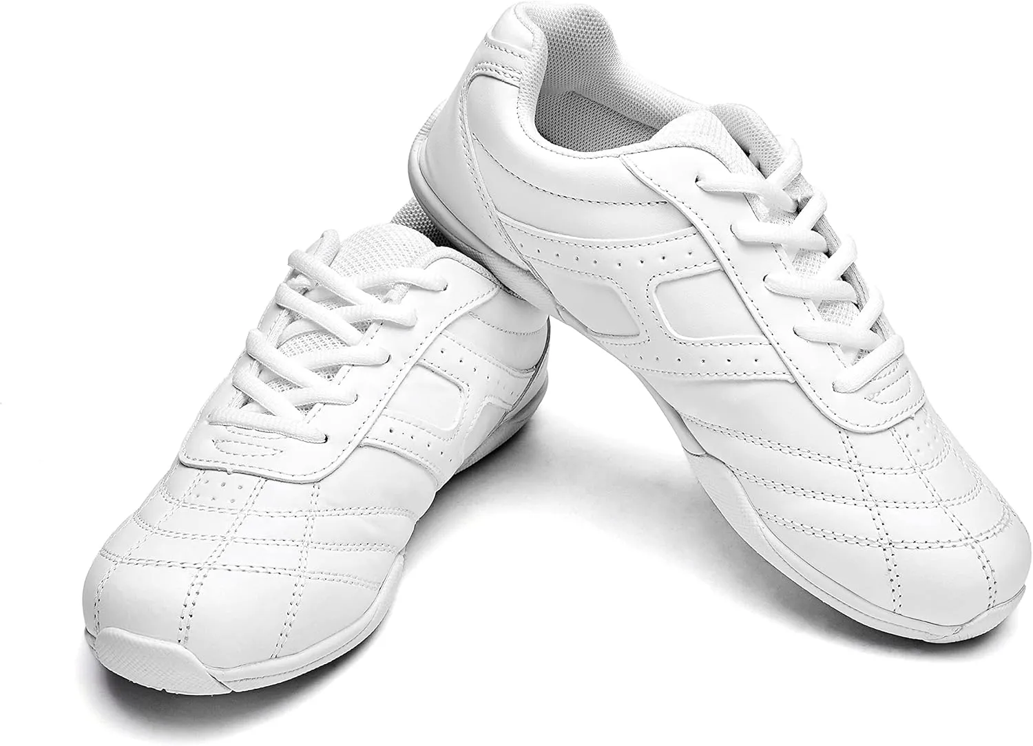 White Cheer Shoes for Women Breathable Cheerleading Shoes Lightweight Athletic Tennis Walking Cheer Sneakers Girl Cheer Shoes…