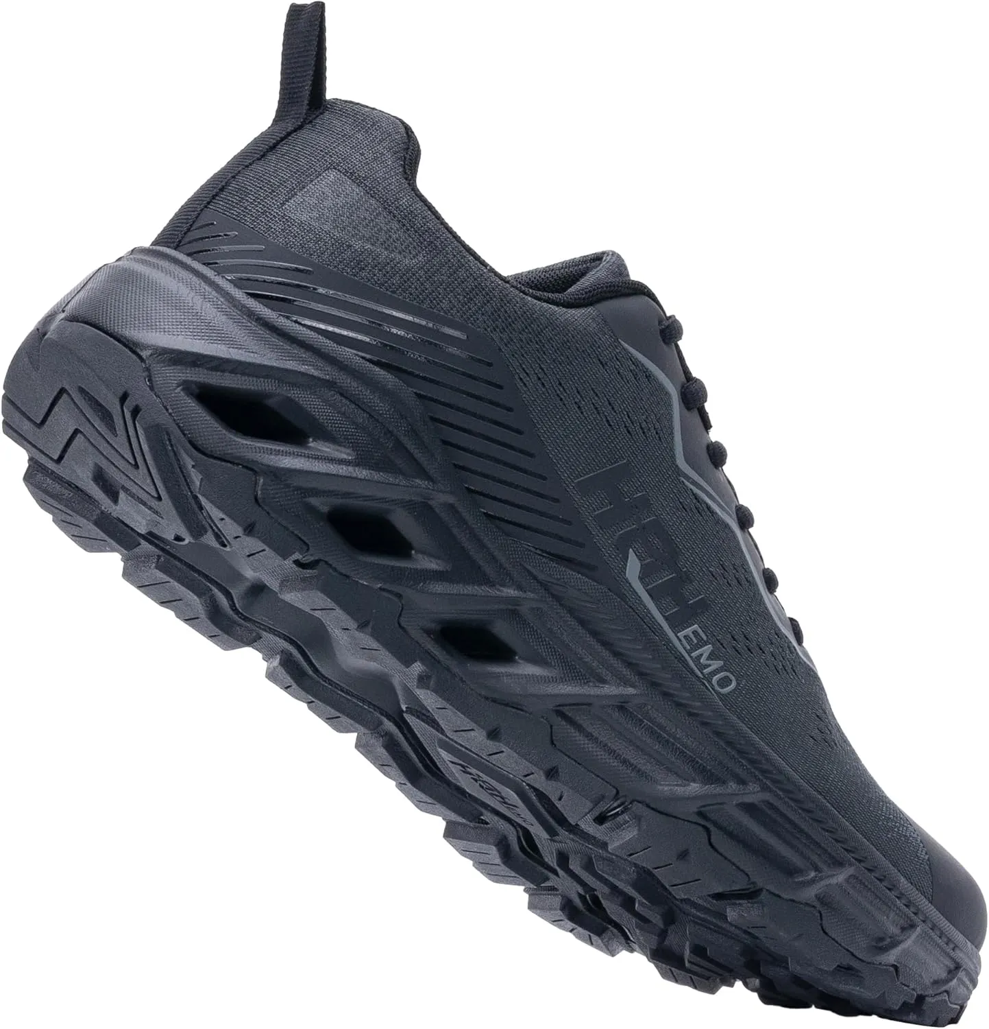 Wide Trail Running Shoes for Mens - FALKON 1.0 Waterproof Hiking Sneakers Wide Width for Outdoor with Jet-Holes Sole