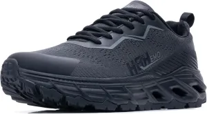 Wide Trail Running Shoes for Mens - FALKON 1.0 Waterproof Hiking Sneakers Wide Width for Outdoor with Jet-Holes Sole