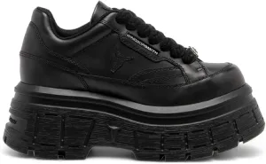 Windsorsmith Womens Chunky Leather Platform Trainers Sneakers - Swerve