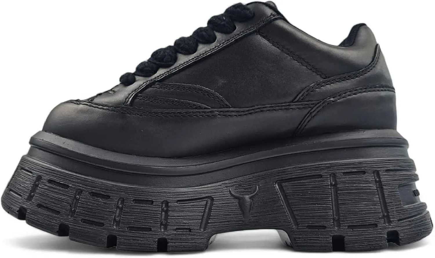 Windsorsmith Womens Chunky Leather Platform Trainers Sneakers - Swerve