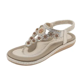Women Flat Sandals Dressy Casual Summer flat flip flops Comfortable Sandals Bohemian Flats Shoes