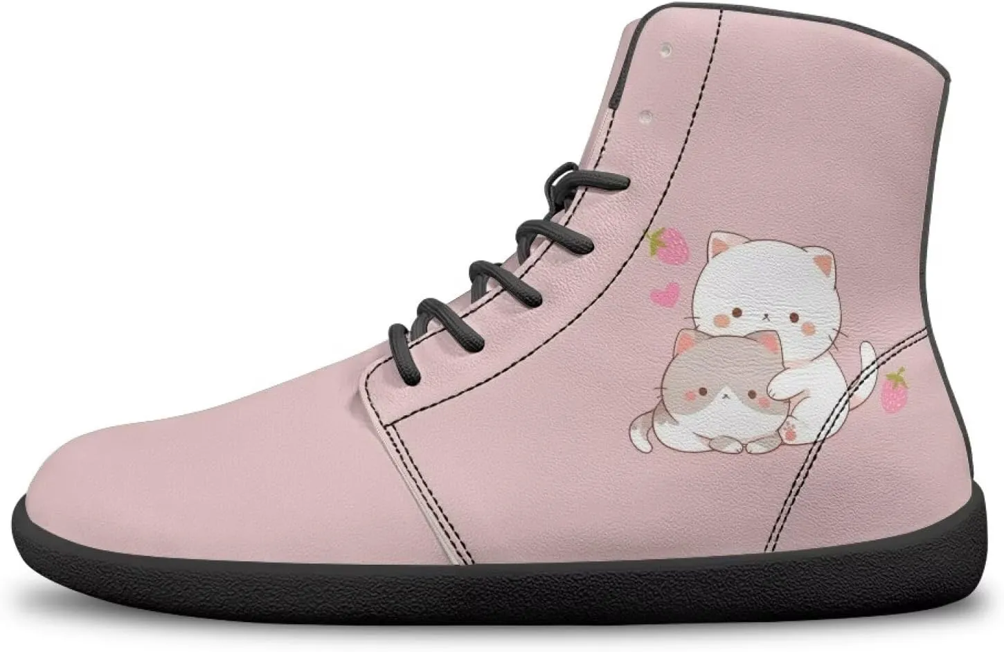 Women Men High Top Barefoot Shoes Lace Up Anti-Slip Active Sneakers