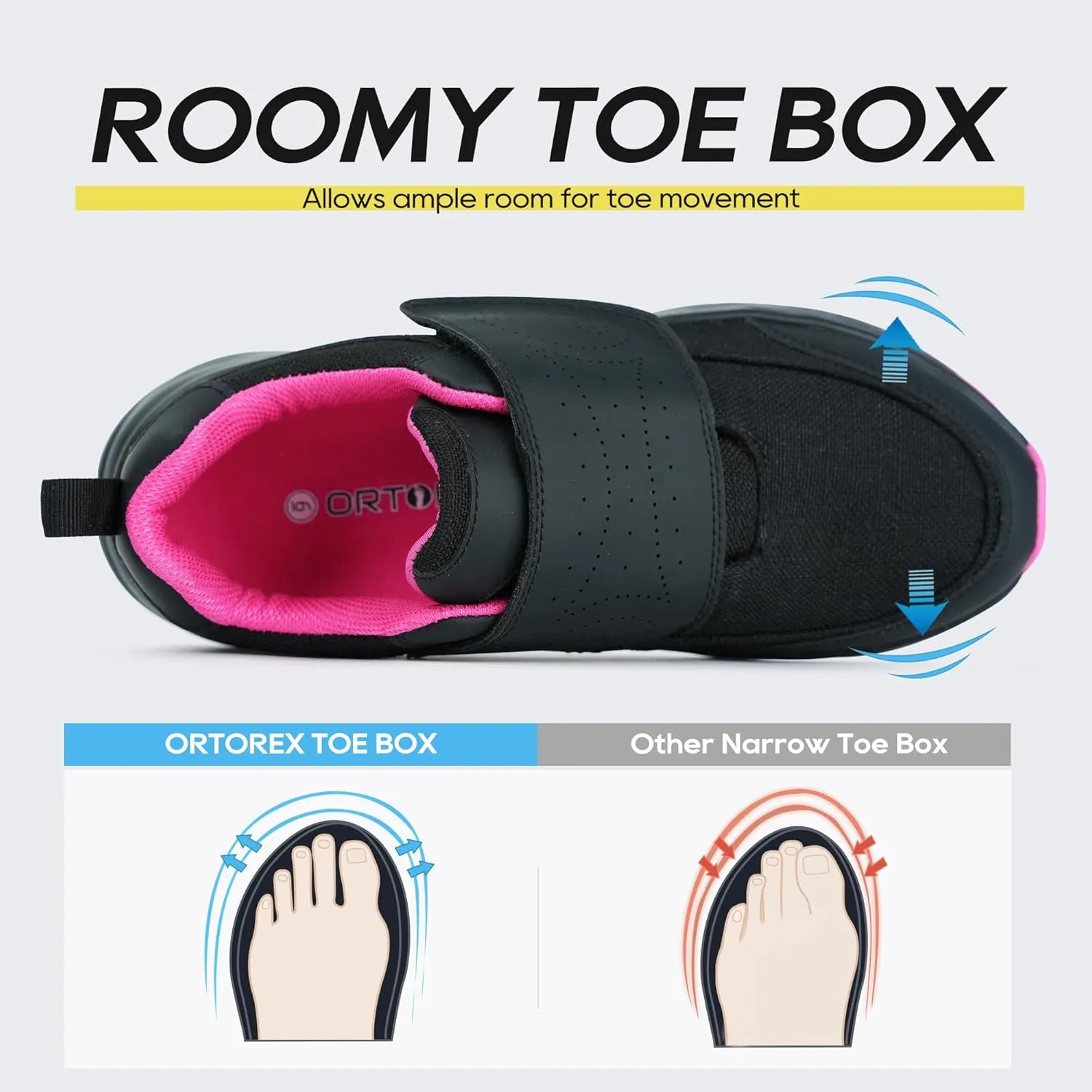 Women Orthopedic Diabetic Walking Sneakers Edema Shoes for Swollen Feet