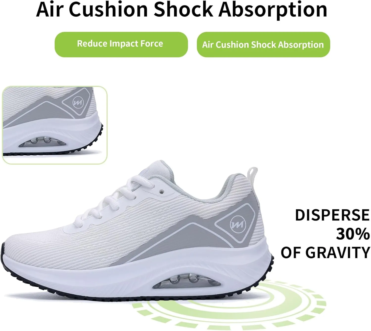 Womens Air Walking Shoes with Arch Support Tennis Orthotic Comfortable Sneakers for Plantar Fasciitis Pain Relief US 6-11