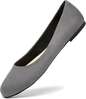 Women's Ballet Flats Shoes, Dress Shoes for Women Round Toe Comfort Light Weight Slip-On Shoes