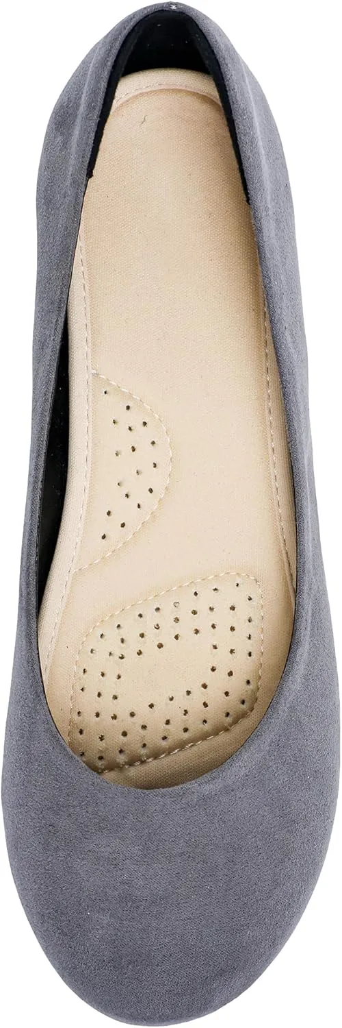 Women's Ballet Flats Shoes, Dress Shoes for Women Round Toe Comfort Light Weight Slip-On Shoes