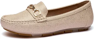 Women's Business Loafers Work Casual Flats Shoes Lightweight Penny PU Leather Slip On Walking Shoes