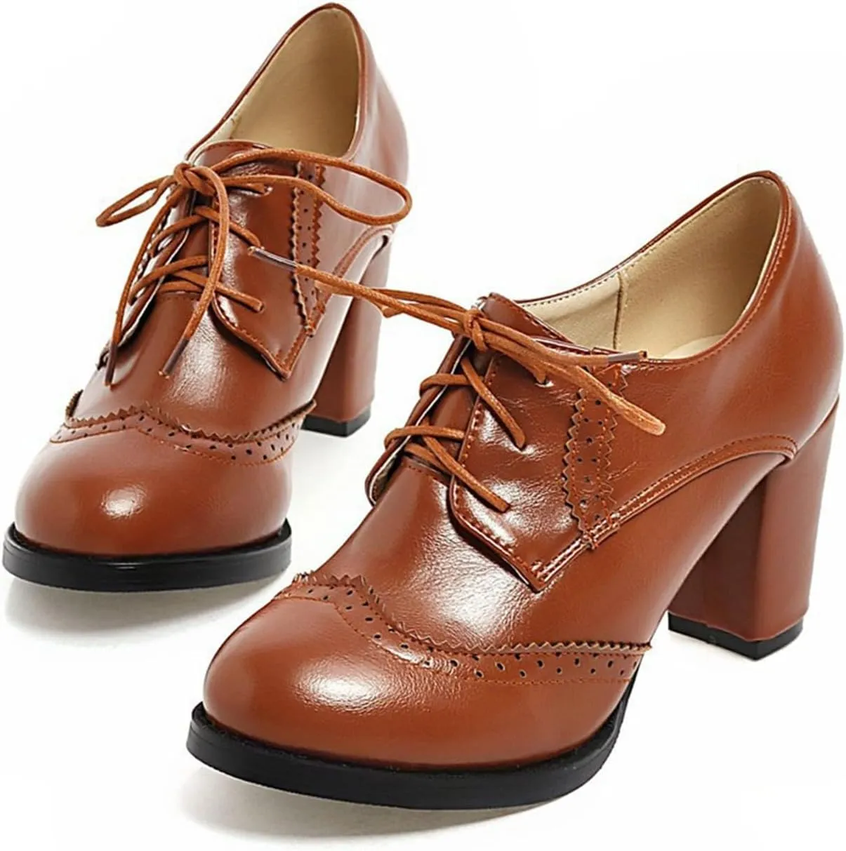 Women's Chunky Heel Wedges Retro Solid Color Casual Shoes for Spring Summer Comfortable Fixed Design Sandals