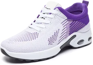 Women's Cushion Sneakers - Breathable, Non-Slip Walking Shoes with Shock-Absorbing Comfort, Lightweight for Running, Walking, and Everyday Use