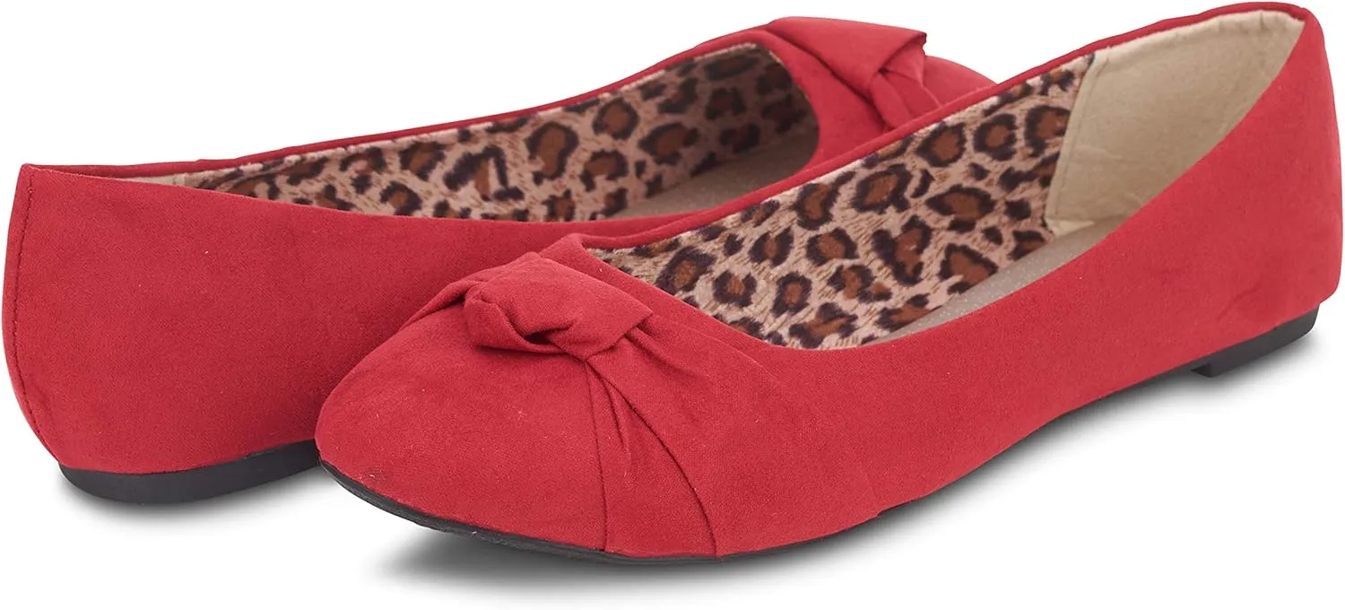 Women's flats with knot front Cute Ballet Flats for Women Casual or Dressy shoes for women Comfortable flats womens shoes