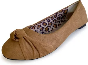 Women's flats with knot front Cute Ballet Flats for Women Casual or Dressy shoes for women Comfortable flats womens shoes