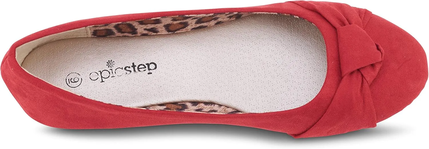 Women's flats with knot front Cute Ballet Flats for Women Casual or Dressy shoes for women Comfortable flats womens shoes