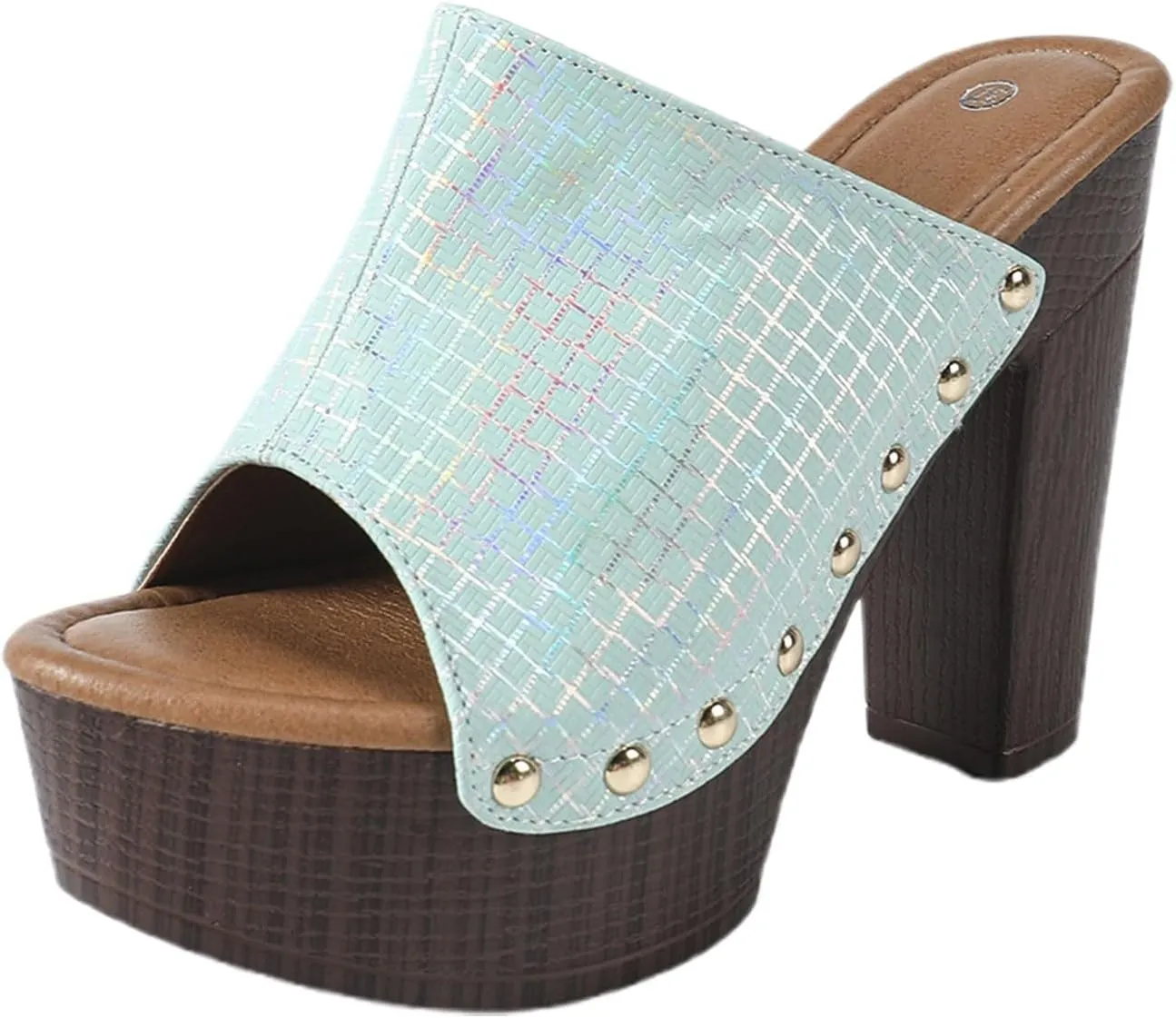 Women's High Heel Slippers Open Toe Sandals Casual Wear Vacation Summer Spring Comfortable Slippers Women for Home
