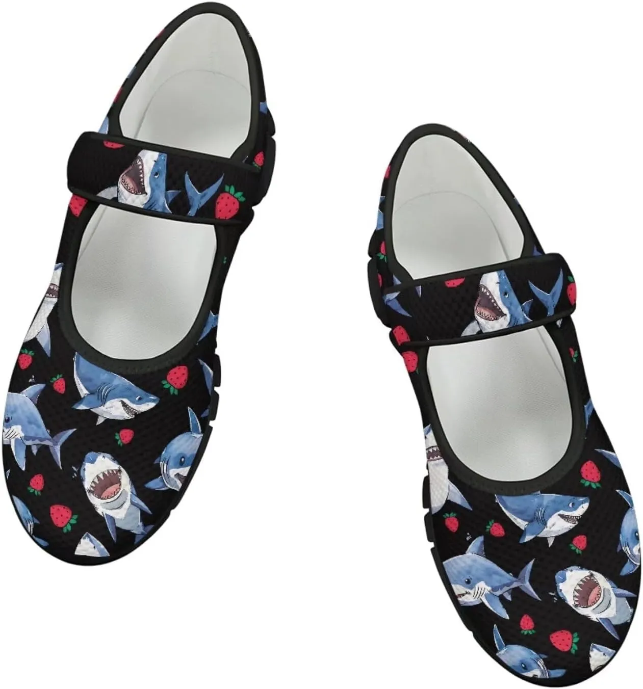 Women's Mary Jane Shoes Animals Print Walking Shoes Flat Breathable Non Slip Sneaker
